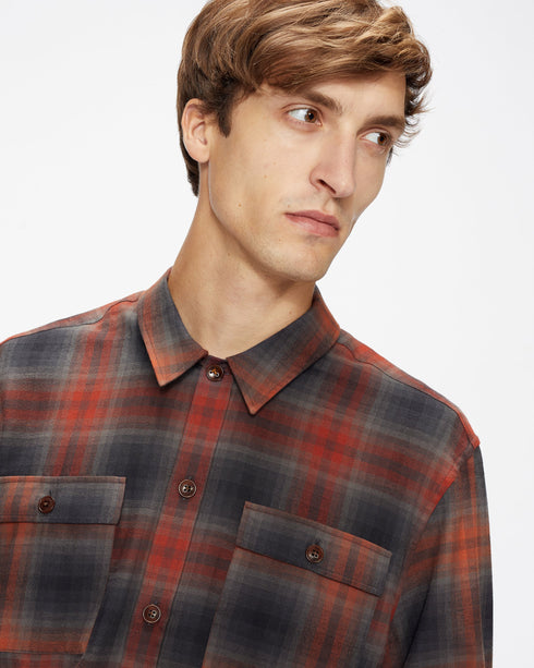 <P>Ls Multi Check Soft Flannel Shacket</P>